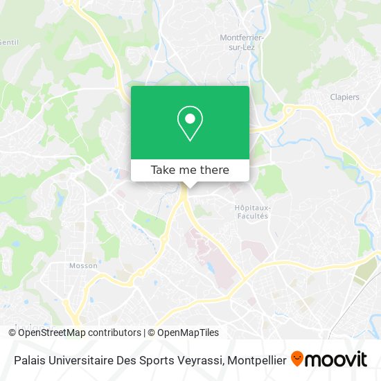 Palais Universitaire Des Sports Veyrassi map