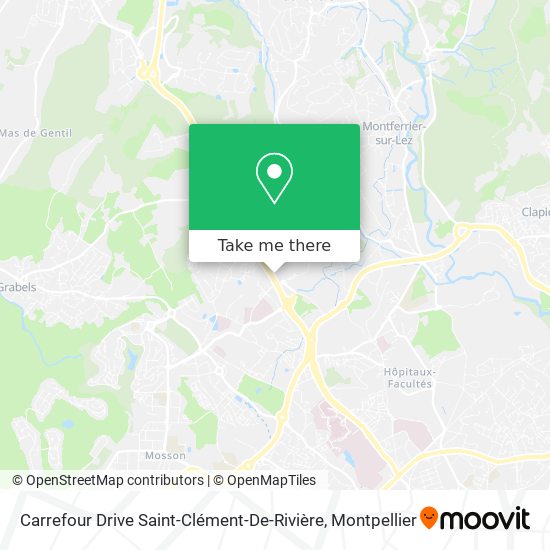 Carrefour Drive Saint-Clément-De-Rivière map