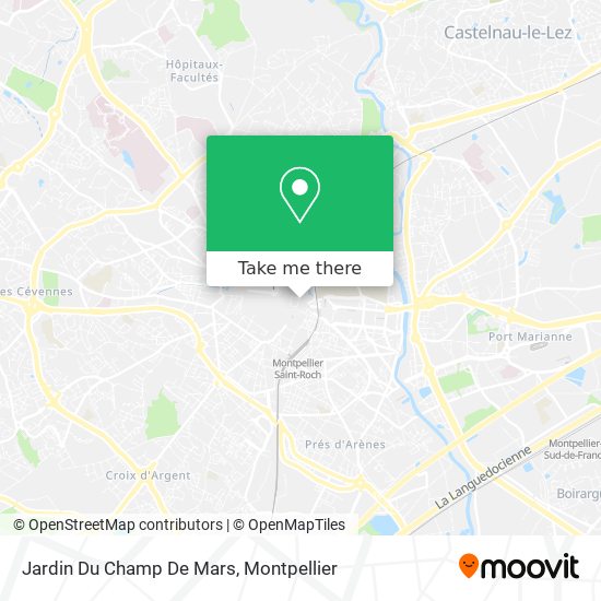 Mapa Jardin Du Champ De Mars