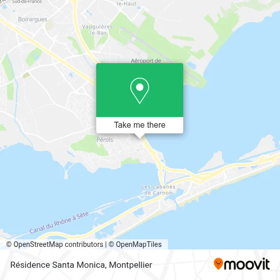 Résidence Santa Monica map