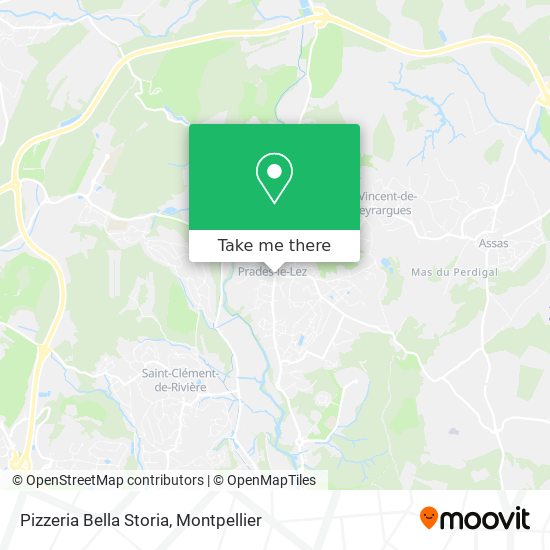 Pizzeria Bella Storia map