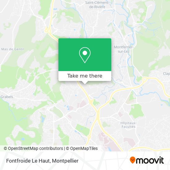 Fontfroide Le Haut map