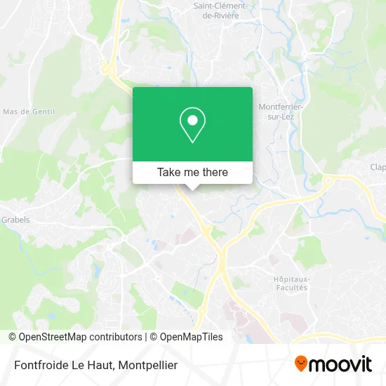 Fontfroide Le Haut map