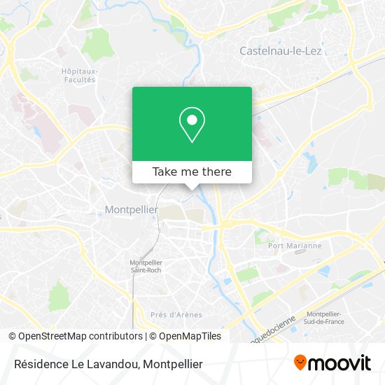 Résidence Le Lavandou map