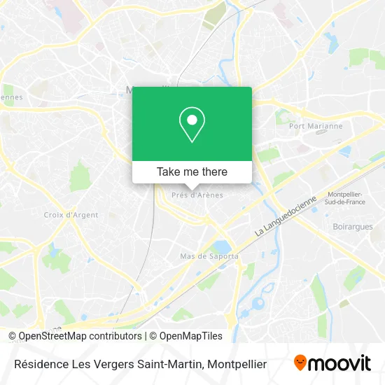 Résidence Les Vergers Saint-Martin map
