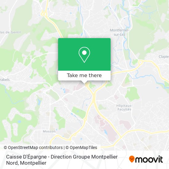 Caisse D'Épargne - Direction Groupe Montpellier Nord map