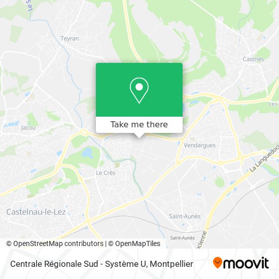 Centrale Régionale Sud - Système U map