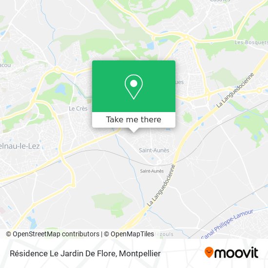 Résidence Le Jardin De Flore map