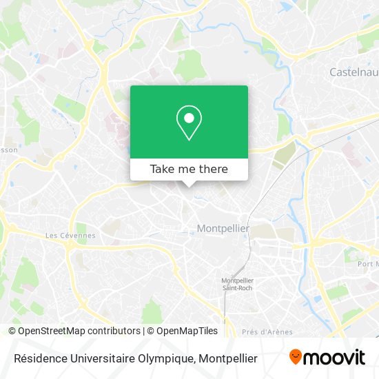 Résidence Universitaire Olympique map