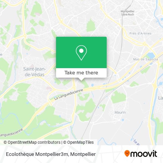 Ecolothèque Montpellier3m map