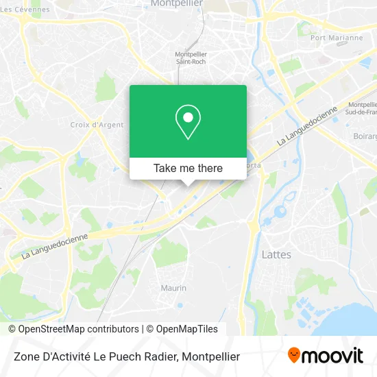 Zone D'Activité Le Puech Radier map