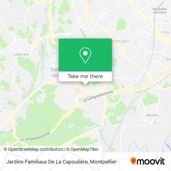 Jardins Familiaux De La Capoulière map