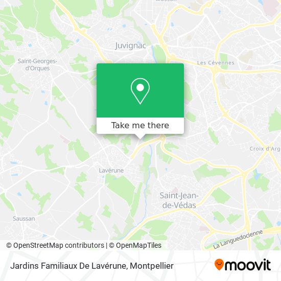 Jardins Familiaux De Lavérune map