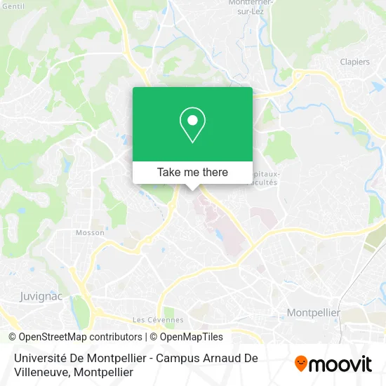 Université De Montpellier - Campus Arnaud De Villeneuve map