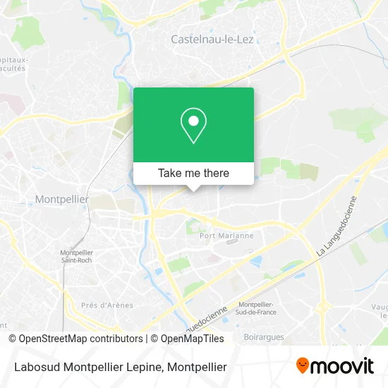 Labosud Montpellier Lepine map