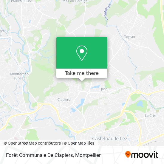 Forêt Communale De Clapiers map