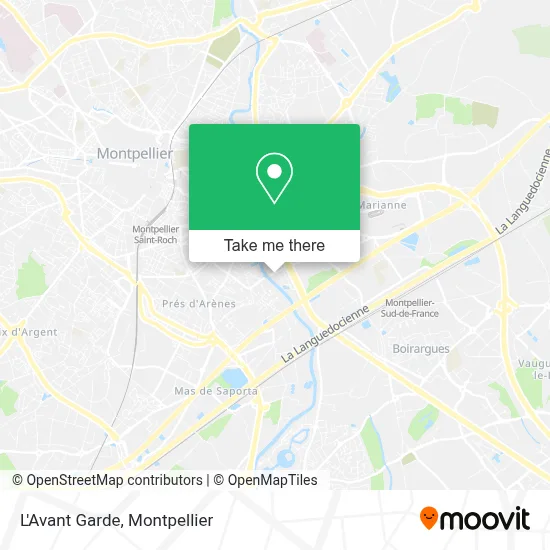 L'Avant Garde map