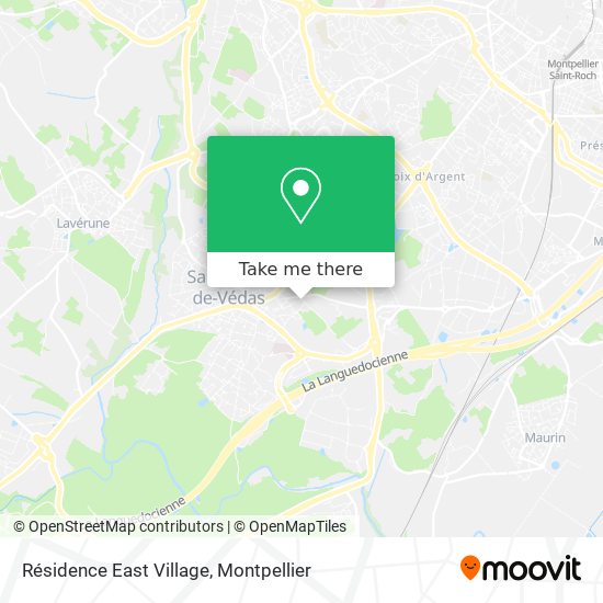 Résidence East Village map