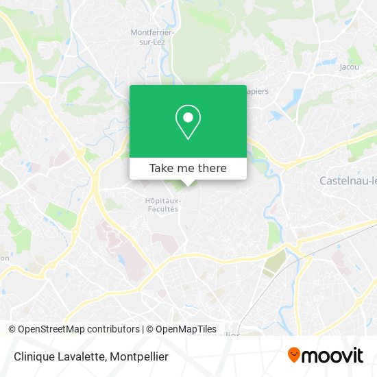 Clinique Lavalette map