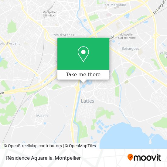 Résidence Aquarella map