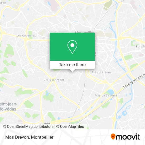 Mas Drevon map