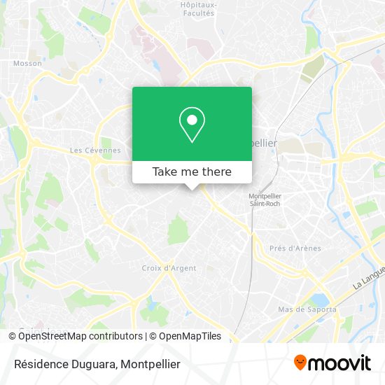 Résidence Duguara map