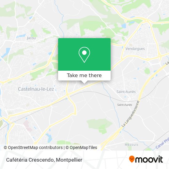 Cafétéria Crescendo map