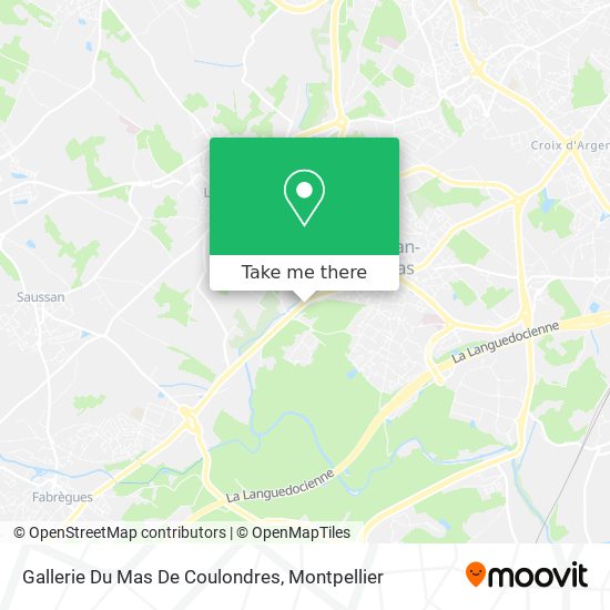 Gallerie Du Mas De Coulondres map