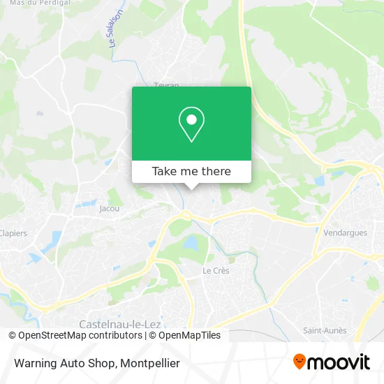 Warning Auto Shop map