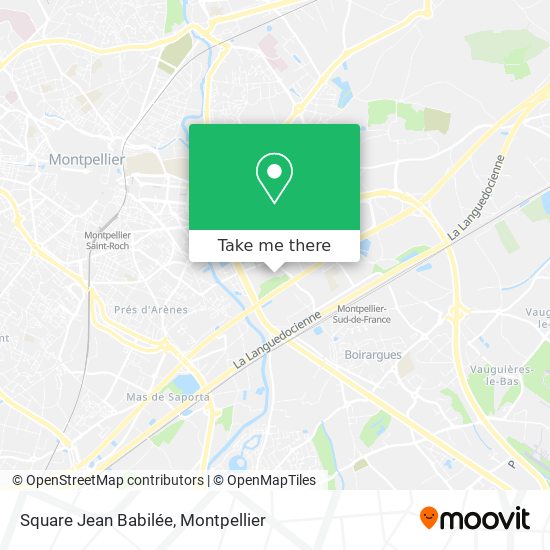 Square Jean Babilée map