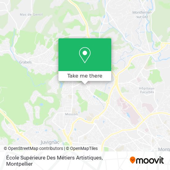 École Supérieure Des Métiers Artistiques map