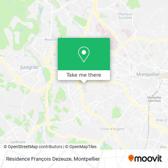 Résidence François Dezeuze map