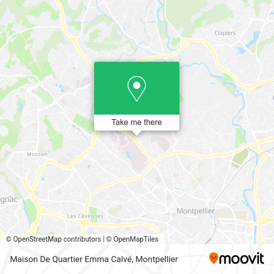 Maison De Quartier Emma Calvé map