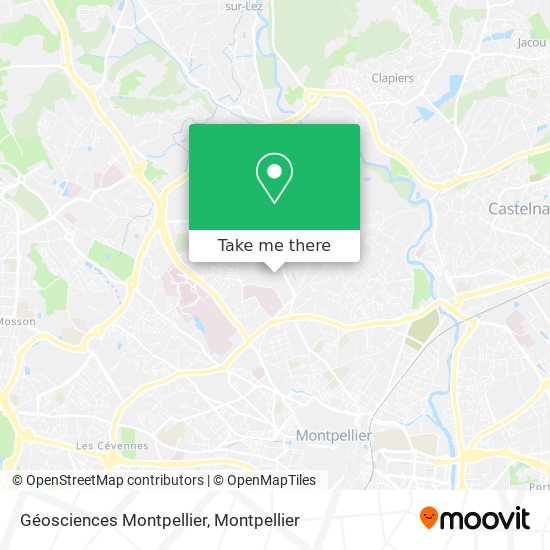 Géosciences Montpellier map