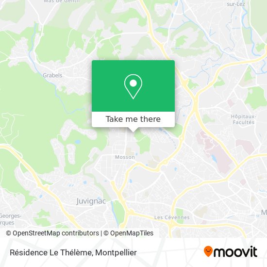 Résidence Le Thélème map