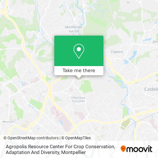 Mapa Agropolis Resource Center For Crop Conservation, Adaptation And Diversity
