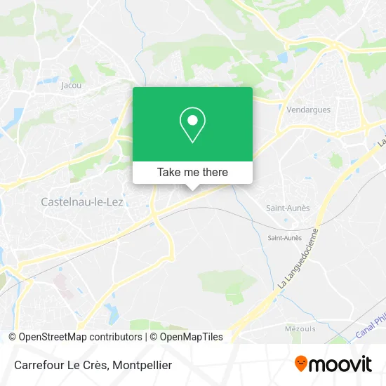 Carrefour Le Crès map