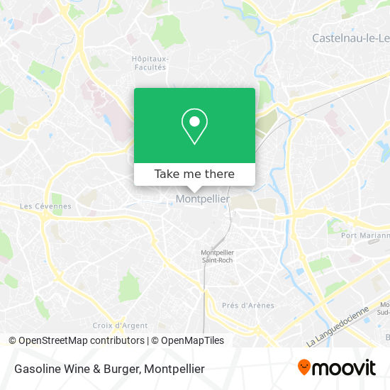 Mapa Gasoline Wine & Burger