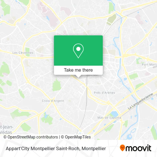 Appart'City Montpellier Saint-Roch map