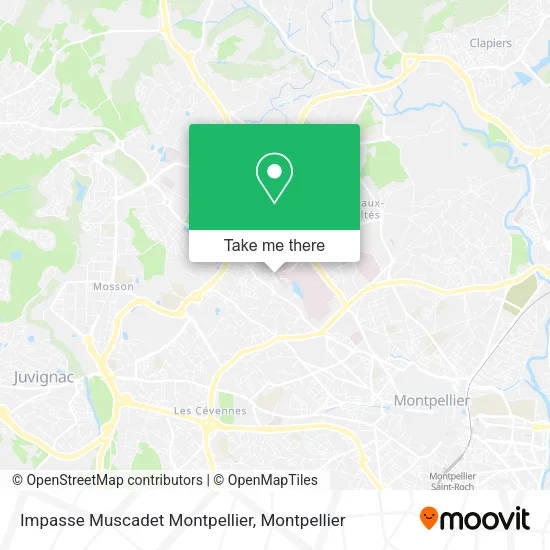 Impasse Muscadet Montpellier map