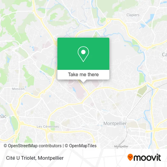 Cité U Triolet map