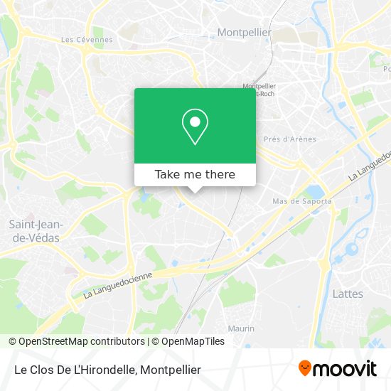 Le Clos De L'Hirondelle map