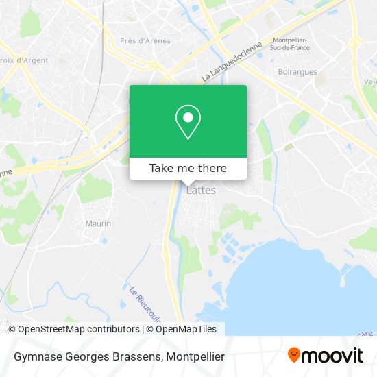 Gymnase Georges Brassens map