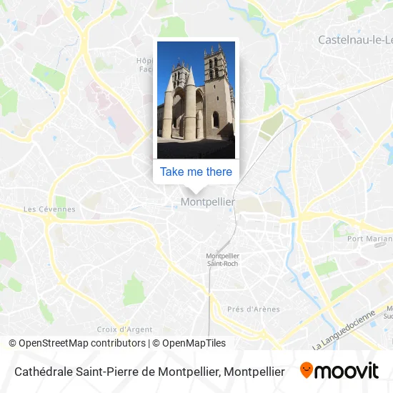Cathédrale Saint-Pierre de Montpellier map