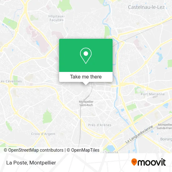 La Poste map