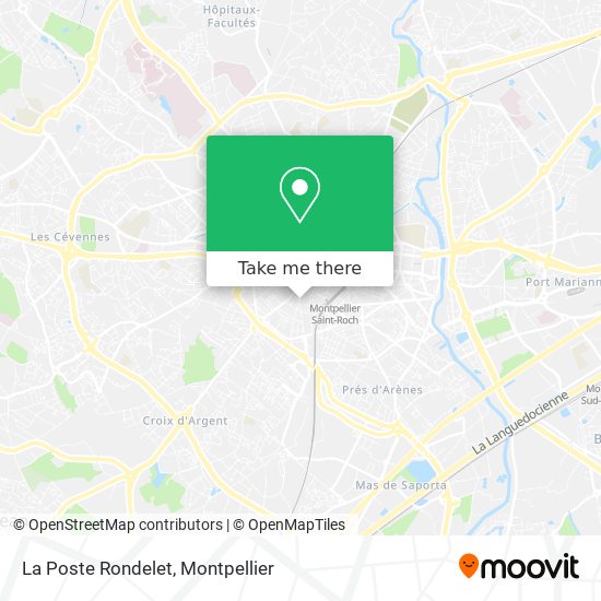 La Poste Rondelet map