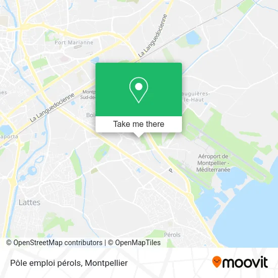 Pôle emploi pérols map