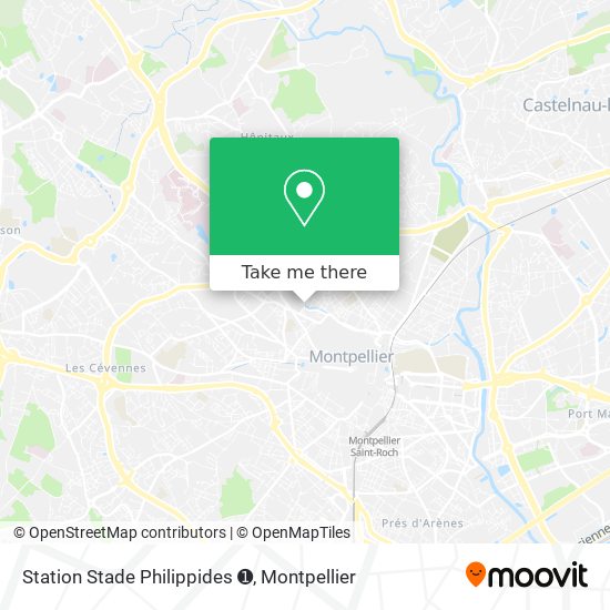 Station Stade Philippides ➊ map