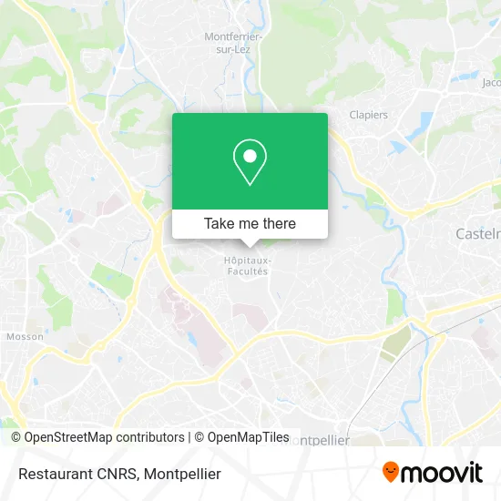 Restaurant CNRS map