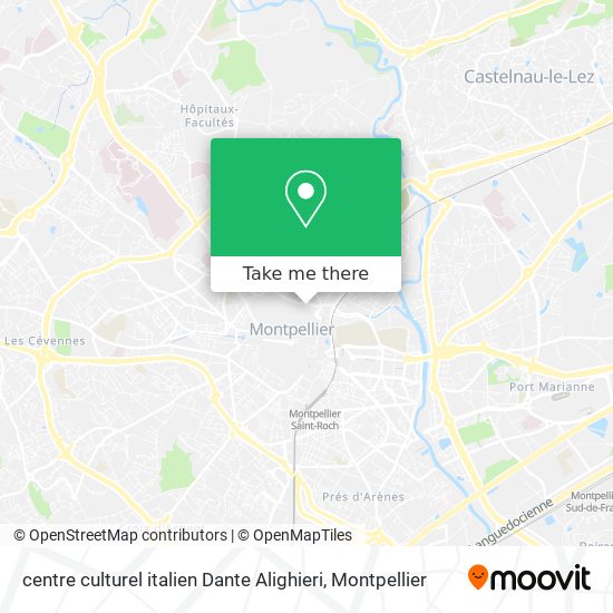 centre culturel italien Dante Alighieri map